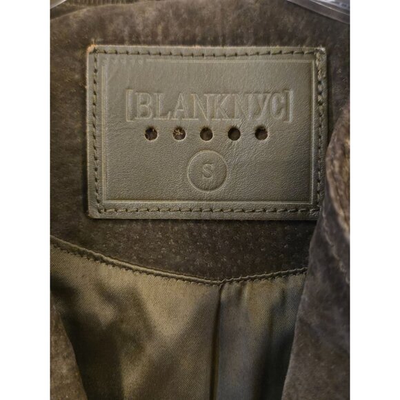 BLANK NYC Women's Leather & Polyester Moto Jacket Small - Picture 2 of 5